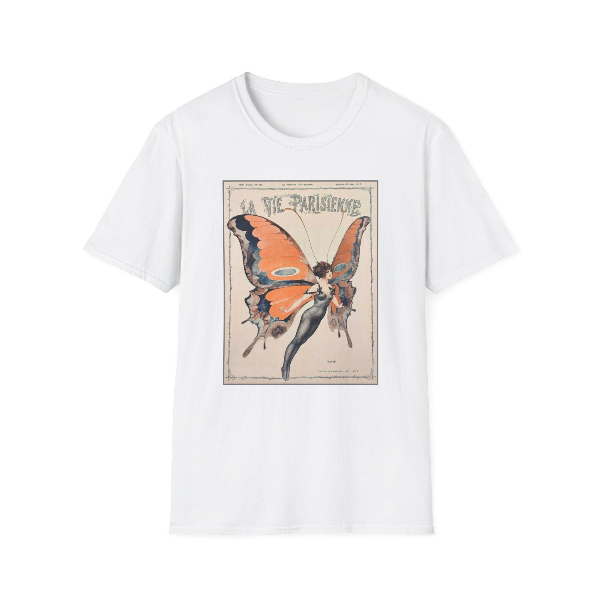 Art Nouveau Swallowtail Butterfly T-shirt: La Vie Parisienne Cover 