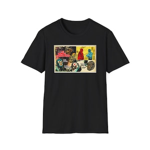 Lucha Libre The Mummies of Guanajuato 1972 rare retro print, Unisex Softstyle T-Shirt, wrestling, Luchador El Santo Blue Demon Mil Máscaras