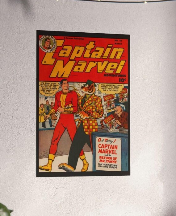 キャプテン・マーベル アドベンチャーズ 82 プレミアムマットポスター