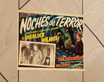 Terror by Night Sherlock Holmes Print: Basil Rathbone Retro Movie