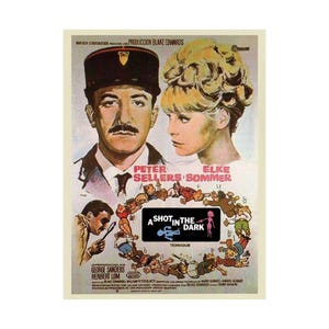 A Shot in the Dark (1964)-poster: Peter Sellers, inspecteur Clouseau-afdruk