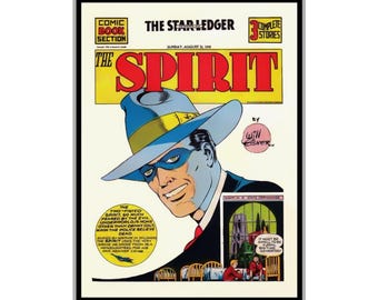 Will Eisner's The Spirit Comic Strip Art Print: Detective Noir (12x16)