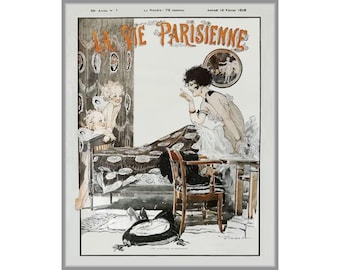 La Vie Parisienne アールデコ ポスター: ルネ ヴァンサン