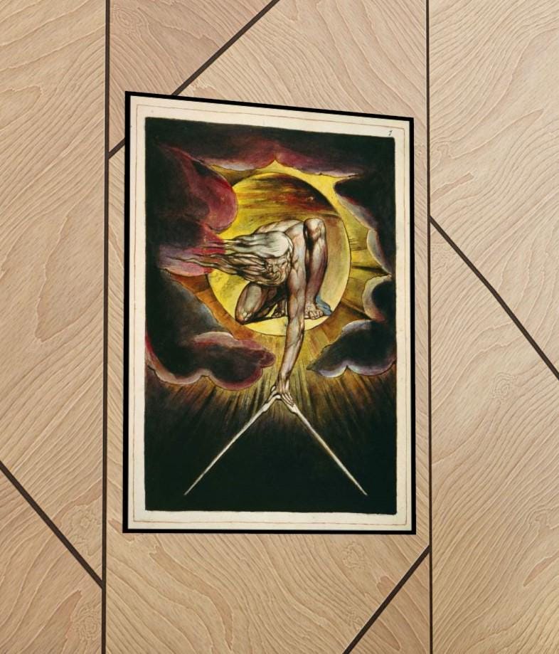 William Blake: Ancient of Days Art Print - Surrealist Poetry