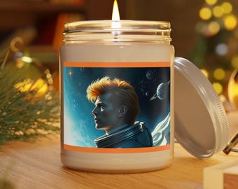 Bowie Pumpkin Spice | Scented Aromathrapy Candles, 9oz | Spiced Pumpkin Ginger | Ziggy Stardust | Heroes | NASA | changes | space oddity