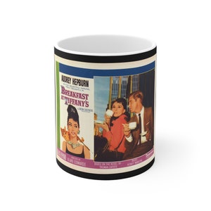 Breakfast at Tiffany&#39;s Mug: Audrey Hepburn Ceramic Coffee Cup