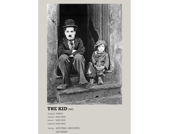 キッド（1921年）チャーリー・チャップリン映画ポスター：ヴィンテージ