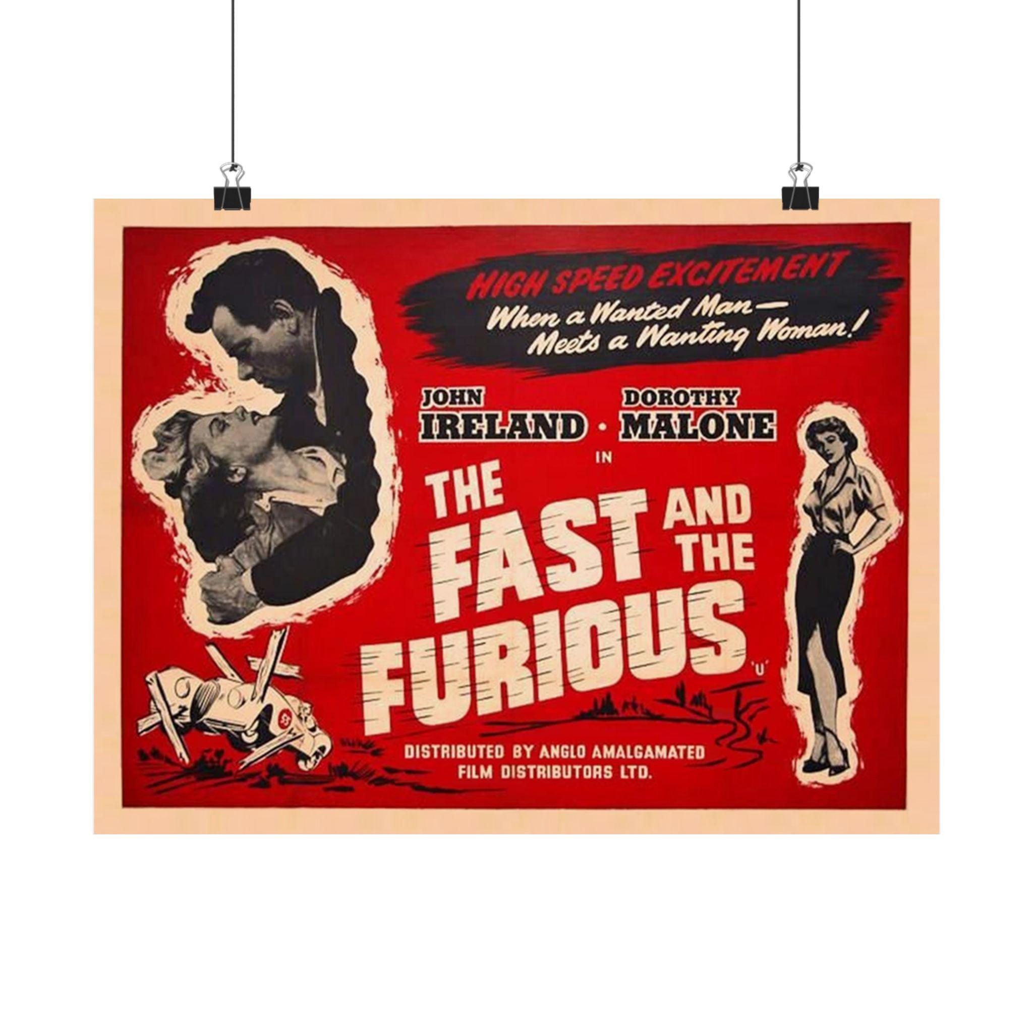 ワイルド・スピード ショップ店頭プロモーションポスター ワイルド・スピード 1954 ポスター：レトロUKアートプリント（16x12