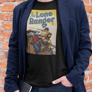 Lone Ranger 151 1947 | Unisex Softstyle T-Shirt | Tonto | Texas | Ranger | western | cowboy | Morris Gollub art | classic comic book cover