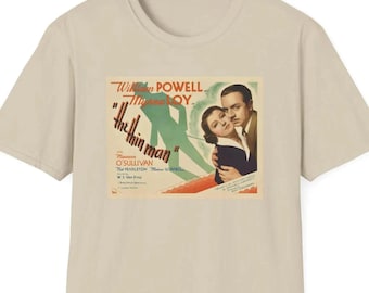The Thin Man 1934 Unisex Tee: Vintage Detective Film Noir