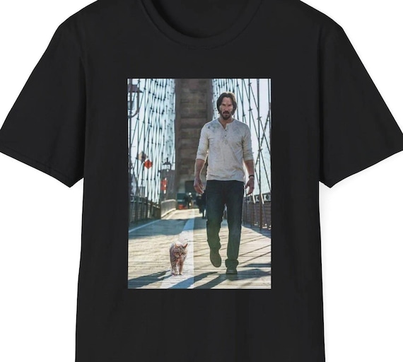 Keanu reeves cat shirt sales