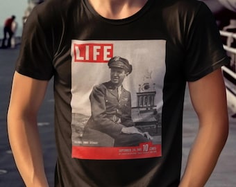 Jimmie Stewart LIFE Cover T-Shirt: WWII Pilot Hero Tee