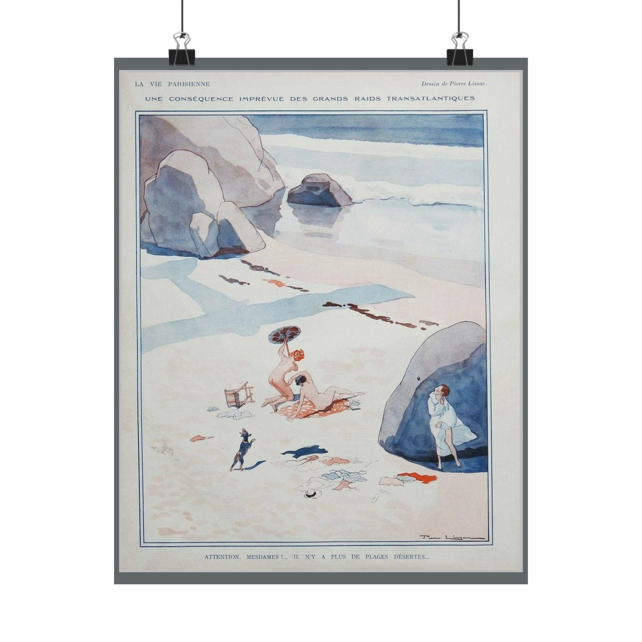 La Vie Parisienne Nude Beach Print Risqu French Boudoir Art MATURE la-vie-parisienne-nude-beach-print-risqu-french-boudoir-art-mature