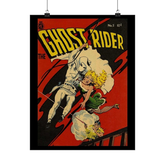 Ghost Rider 5 Comic Book Cover Art Print: Frazetta Art , Western