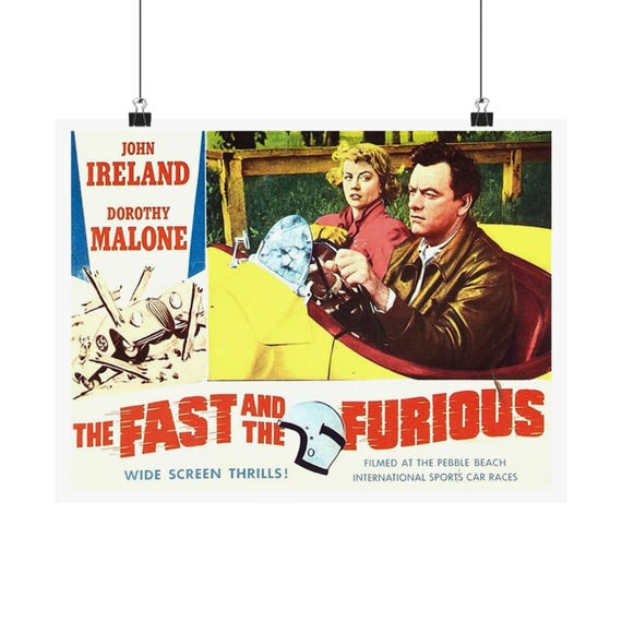 ワイルド・スピード 1954 ポスター：レトロアメリカアートプリント