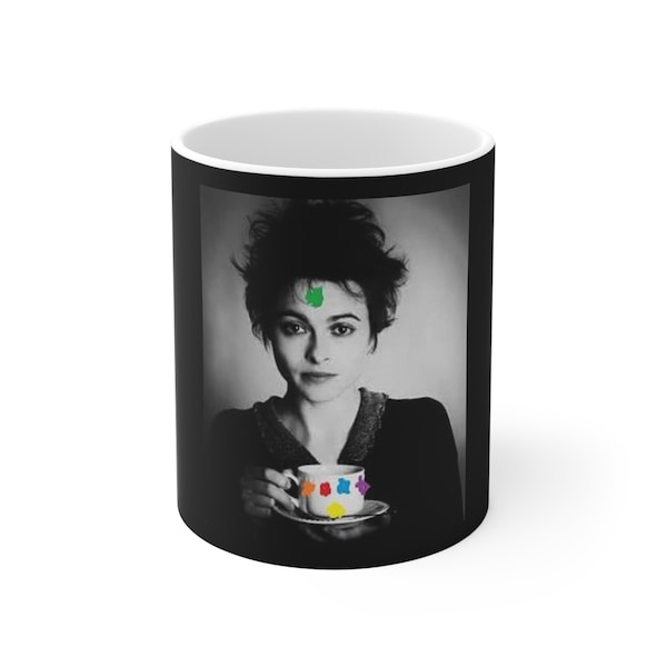 Helena Bonham Carter | 11oz Ceramic Mug | Tim Burton | Fight Club | Bellatrix | fine art | pop art | deviantart