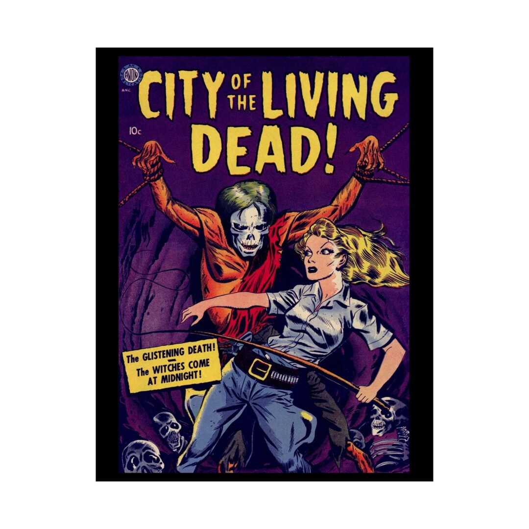 Living Dead Collection Poster City of the Living Dead Retro Print: Matte Poster, 1952 Cover Art ...