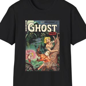 Ghost Comics #8 Retro Soft Style T-Shirt: 1953 Horror Cover Art Tee