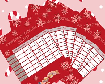 CHRISTMAS COCKTAIL CONTEST scorecard