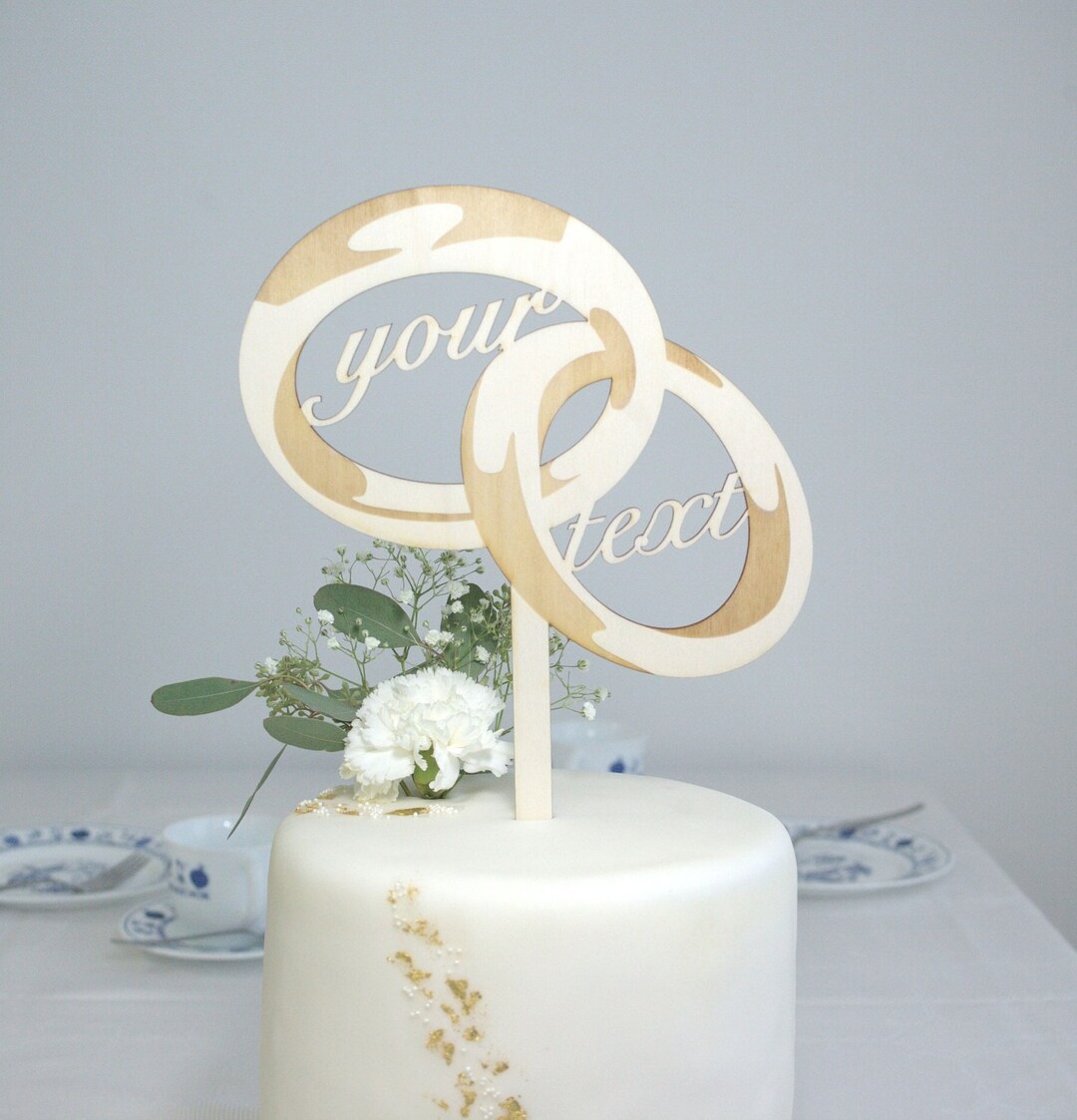 Cake Topper Rings Etsy