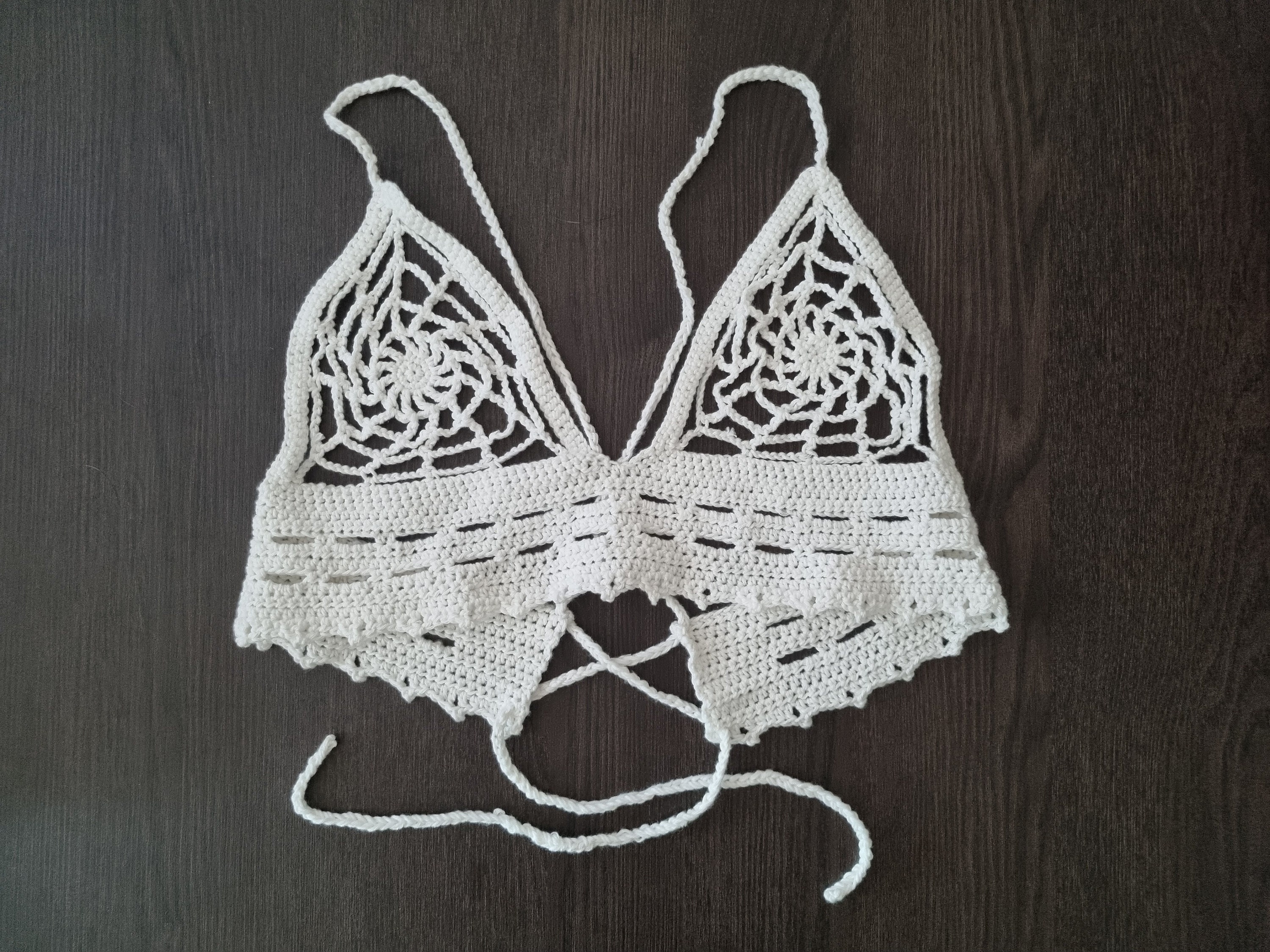 Crochet Spider Web Bodysuit Adult Black