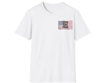 Live Life Free T-Shirt, Inspirational Tee, Positive Vibes Shirt, Graphic Tee, Motivational Clothing
