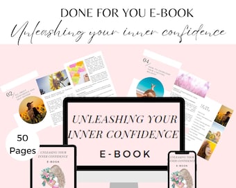 Self confidence, self esteem, Done For You E-book & PLR Guide for Confidence Coach, Self Love Coach, Self Esteem Self Care Wellness Coach