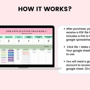 Kalkylblad för jobbansökningsspårning, Google Sheet för jobbspårning, spårning av jobberbjudanden, spårning av jobbintervjuer, karriärplanerare, spårning av jobbsökning bild 8