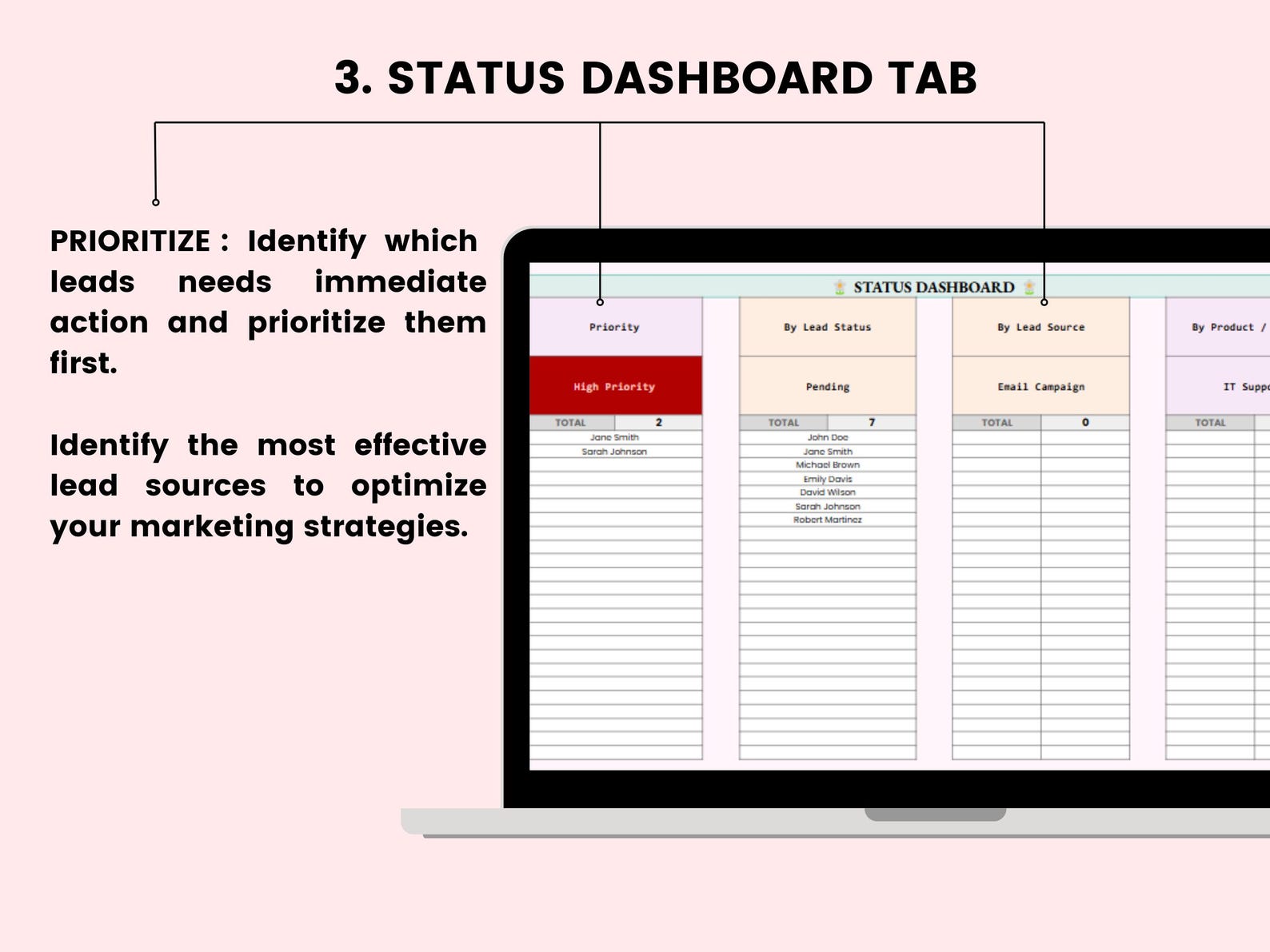 Lead Tracker Google Sheets Spreadsheet for Coaches, Client List ...