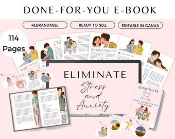 Eliminate Stress and Anxiety PLR Guide Done For You Coaching Program for Life Coaches, Anxiety Coaches, Meditation coach, Therapist