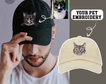 Personalized Pet Embroidered Hat - Custom Dog, Cat, and Animal Designs - Unique Hat for Pet Lovers -  Custom Dog Baseball - Cap Dog Mom Hat