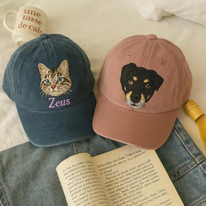 Custom Dog Cat Hat custom Hat Vintage Baseball Hat Personalized Cat Hat Custom Pet Cap Dog Hat Custom Dog Baseball Cap Dog Mom Hat