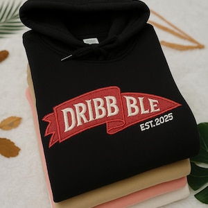 Geborduurd wimpelsweater met teamnaam, aangepast geborduurd wimpelshirt, aangepaste High School College hoodie, Game Day, vriend cadeau