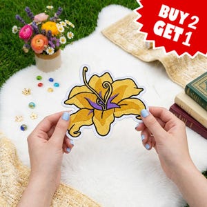 Long Hair Princess Characters Embroidered Patch, Theme Park Vacation Iron On Patch, Magical Land Castle Badge For Hats, Park Trip Gift