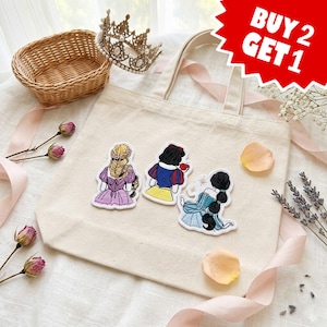 Embroidered Custom Princess Characters Patch, Theme Park Vacation Badge For Hats Backpack, Magical Land Castle Iron On Patch, Birthday Gift