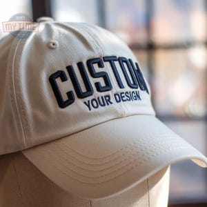 Custom Embroidered 3D Text Hat，Embroidered 3D Text Dad Baseball Hat, Dad Hats,Bride Hat, Unisex Cotton Dad Hats