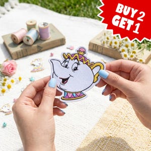 Beauty Princess Characters Embroidered Patch, Theme Park Vacation Iron On Patch, Magical Land Castle Badge For Hats, Jacket, Park Trip Gift