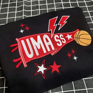 Custom College Pennant Sweatshirt, Custom Team Name Shirt,Embroidered School Spirit Crewneck, Personalized University Gift,Gift for collegue
