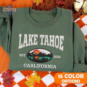 Custom Year Embroidered Sweatshirt, National Park Embroidered Hoodie, Lake Shirt, Personalized T-Shirt, Unisex T-shirt
