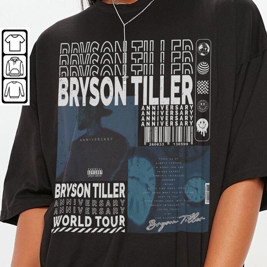 Bryson Tiller Music Shirt90s Y2K Merch Vintage Bryson Tiller Etsy