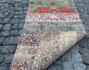 エクストラロング ヴィンテージ ランナーラグ 2.4x19.9フィート 非常に