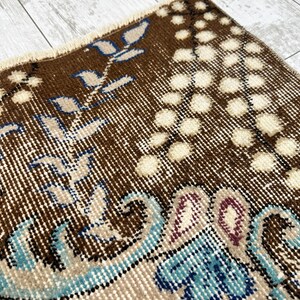Oversized vintage Turks tapijt – handgeweven wollen tapijt, groot boho-tapijt voor woonkamer, slaapkamer of eetkamer, 7,1 x 9,9 ft afbeelding 9