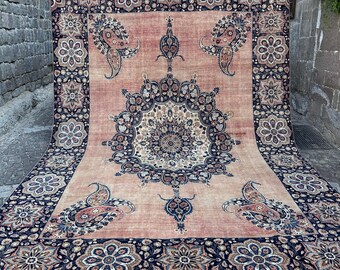 くすみピンク　188×91cm ボタニカル　Turkish Rug トルコラグ il_340x270.7091720224_mad1.jpg