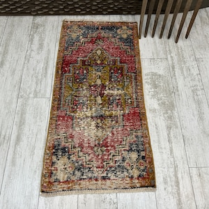 2x3 feet rug, Turkish mat rug, Turkish Small Rug, Bath Rug, 1.6x3.3ft, Handmade Rug, Small Rug, Entry Rug, Door Mat, mini rug, bathroom Rug,