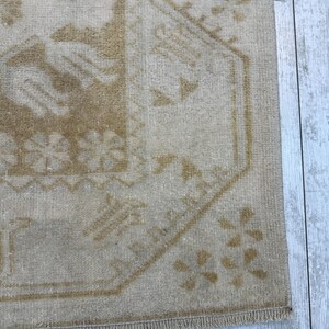 Runner Rug, 2.5x9.5 ft, Handmade Oushak Rug, Runner Rug, Decorative Rug, Kitchen Rug, Unique Rug, Rustic Rug, Oushak Rug, Area Rug, Wool Rug image 5