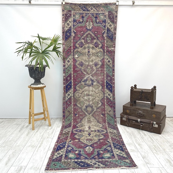 Runner Rug, 3x10.5 ft, Handmade Oushak Rug, vintage Rug, Decorative Rug, Kitchen Rug, Unique Rug, long Runner, Oushak Rug, Area Rug,