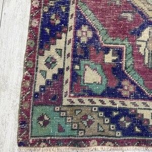 Runner Rug, 3x10.5 ft, Handmade Oushak Rug, vintage Rug, Decorative Rug, Kitchen Rug, Unique Rug, long Runner, Oushak Rug, Area Rug, image 3
