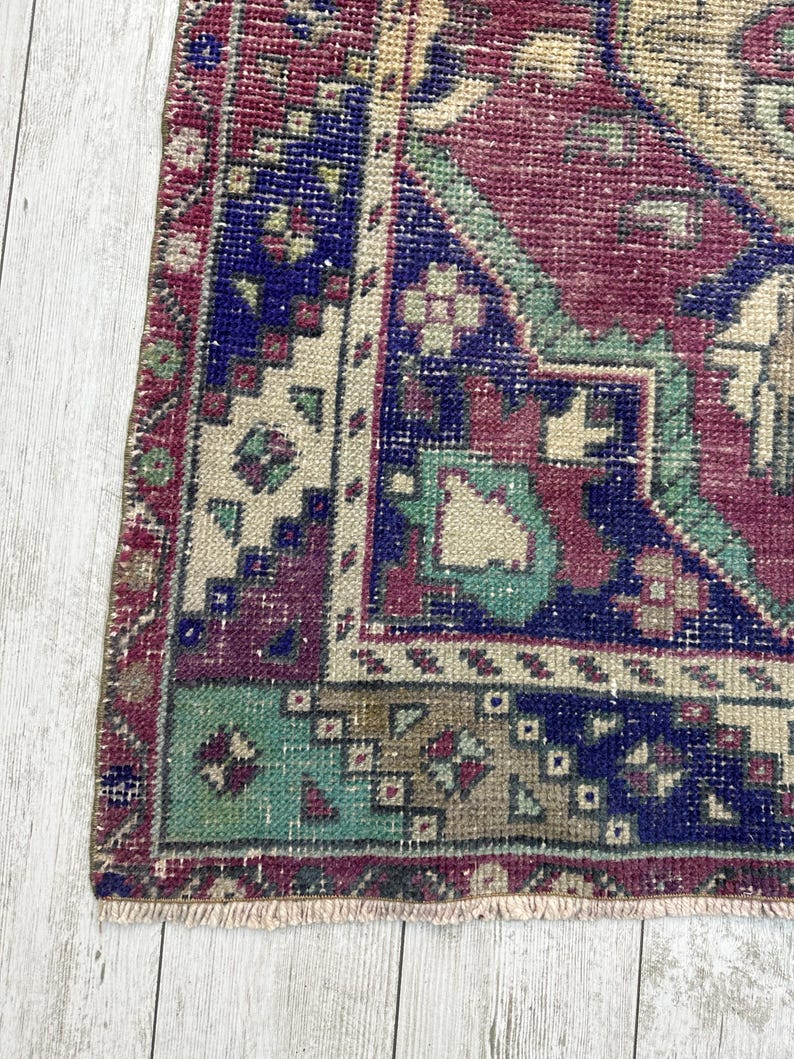 Runner Rug, 3x10.5 ft, Handmade Oushak Rug, vintage Rug, Decorative Rug, Kitchen Rug, Unique Rug, long Runner, Oushak Rug, Area Rug, image 3