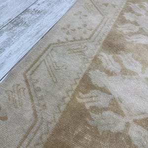 Runner Rug, 2.5x9.5 ft, Handmade Oushak Rug, Runner Rug, Decorative Rug, Kitchen Rug, Unique Rug, Rustic Rug, Oushak Rug, Area Rug, Wool Rug image 6