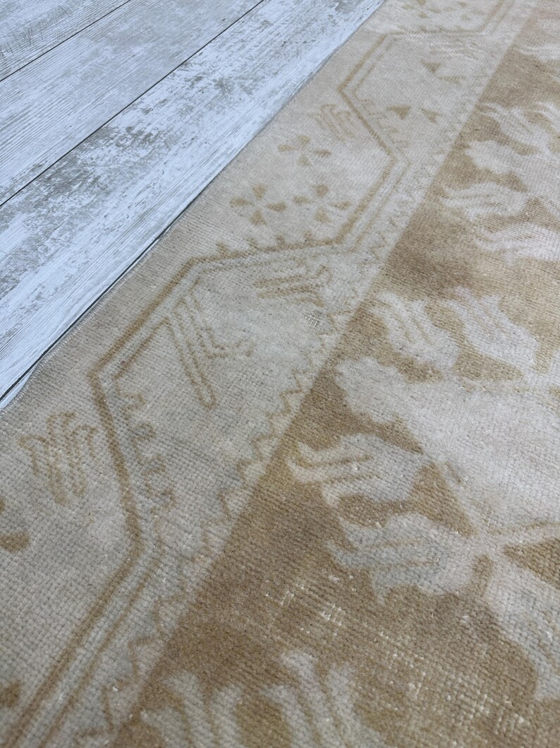 Runner Rug, 2.5x9.5 ft, Handmade Oushak Rug, Runner Rug, Decorative Rug, Kitchen Rug, Unique Rug, Rustic Rug, Oushak Rug, Area Rug, Wool Rug image 6